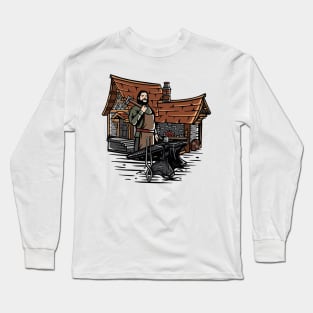 Whimsical Workshop: Crafted Delights Long Sleeve T-Shirt